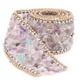 Miniatyrbilde 3 av 9: Rhinestone Crystal Mesh Strykejern På Bånd Perle Applikasjon Brudekjole Sko Trim L35MM-7