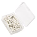 Miniatyrbilde 8 av 10: 200 stk runde kuleplasttrykknapper Tommelfingerknapper Dekorative DIY-verktøy (hvit)