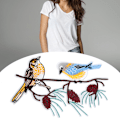 Miniatyrbillede 4 af 8: 2 stk. DIY håndlavede fugleformede sy- og broderiklæde patches tøjtilbehør