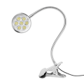 Miniatyrbillede 7 af 10: LED-maskinarbejdslampe Svanehalsklip/Fastgørelsesbasisklemmeafbryderlampe (#07)