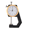 Pikkukuva 1 / 10: Paksuusmittari Testeri Dial Flat Head Kasvisparkittu Nahka DIY Mittaustyökalu 0-20mm