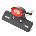 Miniatyrbillede 2 af 9: Motorcykel Baglygte Universal Retro LED Brems Lygte Nummerplade Lys Indikatorlys