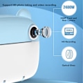 Miniatyrbilde 8 av 9: Direkte kamera 2,4 tommers IPS-skjerm Dual 24MP kamera USB-lading videoopptak barnekamera med papirruller for barn Familie