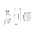 Miniatyrbillede 6 af 6: Silikone Målebæger Værktøjssæt Spatel Fingerhandsker Pipetter Epoxyharpiks Blanding Værktøjssæt til Håndværk Værktøjssæt Blue 19pcs