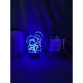 Miniatyrbillede 2 af 7: Drengenes Natlampe Naruto Ting 3D Optisk Illusion Lampe 16 Farver Automatisk Skiftende Berøringsbord Dekoration Lamper