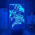 Miniatyrbild 3 av 8: 3D nattlampa 3D Illusion Lamp Deku Bakugo Katsuki Led Natt