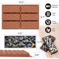 Miniatyrbild 4 av 8: 2-pack Chokladformar för Djup Choklad, Tjock Silikonform för Fylld Choklad, Vaxsmältning, Godisform