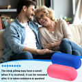 Miniatyrbild 2 av 7: 2 st mikro pärla rulle kudde 11,8 x 6,3 tum mjuk kudde bolster cylindrisk kudde mikro pärla kuddar för sova hem resor nacke huvud rygg stöd Pink Blue