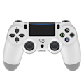 Miniatyrbild 1 av 8: Trådlös Bluetooth 4.0 Vibrerande Gamepad med Ljus för PS4 White