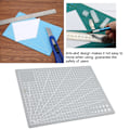Miniatyrbild 9 av 9: A4 rutnät PVC skärmatta Självläkande papper Läder Tyg Skärbräda (Grå)