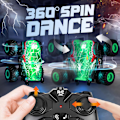 Pikkukuva 3 / 7: Monster Truck -lelut, 2,4 GHz:n RC Monster Truck -autot pojille, 1:20 Dinosaur RC -autot valolla ja musiikilla, kauko-ohjattava kuorma-auto temppuilulla, 360 asteen pyörähdys, lapsille Green