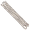 Miniatyrbild 8 av 10: 1 meter pärlband DIY handgjorda kläder broderade sytillbehör (1 cm vit sned pärla)