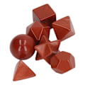 Miniatyrbild 9 av 10: 7 st chakra kristaller utsökta geometriska kristallstenar chakra healing kristaller kit för meditation hem inredning röd