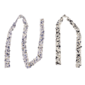 Miniatyrbild 8 av 10: 2PCS Resin Rhinestone Strips Ribbons Crystal Glitter Rhinestone Trim för DIY Sko Väska Kläder Halsband