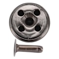 Miniatyrbilde 9 av 10: 18mm Lærnagler Kit Rustfritt Fadeless Holdbart Jern Nagler Stud DIY Lær Nagler Tilbehør for Armbånd Hatter Belter Grå