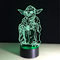 Miniatyrbild 4 av 8: 3D LED nattlampa, 3D illusionslampa 7 färger skiftande