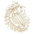 Miniatyrbild 7 av 10: Rhinestone Tassel Chain Fringe Brudapplikation Trim Crystal Kläder Väska Dekoration Golden AB Färgglad