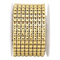 Miniatyrbillede 7 af 10: 3PCS Rhinestone Mesh Roll Shiny Diamond Wrap Ribbon Trim DIY Håndlavet DekorationGuld