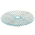 Miniatyrbillede 6 af 10: 2,8 mm DIY Diamant Mesh Wrap Rulle Blanke Krystal Rhinestones Bånd Dekoration (Sø Blå)