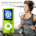 Pikkukuva 4 / 5: MP3/MP4-kannettava soitin, 1,8 tuuman LCD-näyttö, tukee enintään 64 Gt, vihreä