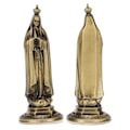 Miniatyrbillede 7 af 7: Mini Jomfru Maria Statue Håndskåret Nem Rengøring Lugtfri Holdbar Zink Legering Levende Dekorativ Hellige Jomfru Maria Dekoration Bronze