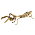 Miniatyrbillede 1 af 5: Kobber Bedende Mantis Ornament Antik Mikro Udskåret Lille Mantis Figur Statuette Dekoration