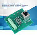 Miniatyrbillede 3 af 6: RJ45 Ethernet-stikudbrydningstavle 8P8C netværksport skrueterminaltavle med beslag til computere routere switche