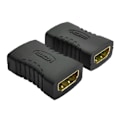 Miniatyrbillede 2 af 3: HD HDMI-hun til HDMI-hun adapter HDMI-forlængerkabel hun til hun til stik, 2-pak