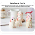Miniatyrbilde 4 av 7: Kanin duftlys soya voks kanin duftlys søt DIY kanin lys dekorasjon ornament for soverom bad
