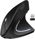 Ergonomisk mus, vertikal trådlös datormus 2.4G med