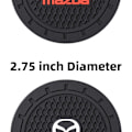Miniatyrbild 3 av 6: Bilinredning Tillbehör för Mazda Cup Holder Insert Coaster - Silikon Anti Slip Cup Mat för Mazda 3 6 CX-3 CX-5 CX-9 MX-5 (Set om 2, 2,75\" Diameter)