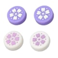Miniatyrbilde 4 av 5: 4 stk. tommelgrephetter for Switch, myk silikon, forhindrer skli, erstatningsjoystickhetter, tommelpinnehetter for Switch Lite, lilla