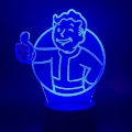 Miniatyrbild 7 av 7: 3D nattlampa pojkar flickor leksaksspel Fallout Shelter Color Cha
