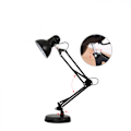 Miniatyrbild 5 av 6: Tung bas topp rörlig fjäderbalanserad svängarm skrivbordslampa,