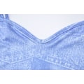 Miniatyrbillede 9 af 9: Ærmeløs Denim Maxi Kjole Italiensk Spaghetti Stropper Strandkjole L