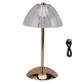 Miniatyrbillede 4 af 8: LED Krystal Bordlampe Touch Control Sengebordlampe til Soveværelse Restauranter Barer Cafeer Hoteller