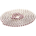 Miniatyrbillede 4 af 10: 2,8 mm DIY Diamant Mesh Wrap Rulle Blanke Krystal Rhinestones Bånd Dekoration (Lyselilla)