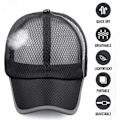 Miniatyrbild 2 av 5: Unisex Andningsbar Full Mesh Baseballkeps Snabbtorkande Löpning h C