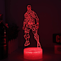 Miniatyrbilde 1 av 7: Fjernstyrt 3D nattlyslampe med 16 farger, skiftende visuell effekt, skrivebordslampe, nattbordlampe, hjemmedekorasjon til soverommet