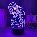 Miniatyrbild 1 av 7: 3D LED nattlampa Anime Sword Art Online Asuna för sovrummet