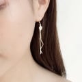 Miniatyrbild 5 av 5: Sakura Lång Länk Tassels Halsband Drop Dangle Fisk