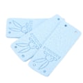 Miniatyrbillede 7 af 7: 100 stk. håndlavede etiketter i mikrofiber, holdbare, klare tryk, glatte, praktiske, prægede etiketter Blue
