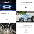 Miniatyrbild 6 av 9: Dash Cam - 3-kanals Dash Cam, 1080P Dash Cam fram, bak och inuti, trippel Dash Cam, bil DVR med 170 ° vidvinkel, G-sensor, 24 timmars parkering, loopinspelning