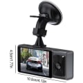 Pikkukuva 4 / 8: Kojelautakamera edessä sisällä, WiFi FHD 1080P HD -kojelautakamera autoille, autokamera sovelluksella, WiFi-kojelautakamera WDR-yönäkötoiminnolla, 24 tunnin pysäköintitilanteen tallennuskojelauta