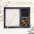 Miniatyrbild 7 av 10: Zen-trädgårdssandbricka Dekoration Skrivbord Mikrolandskap Prydnad Hantverk för Hem Vardagsrum Teahouse