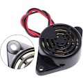 Miniatyrbillede 2 af 5: 6 stk. Buzzer Alarm Elektronisk Bip Buzzer DC 3V 12V 24V Aktiv Piezo Buzzer 100dB Tone Alarm Ringer Kontinuerlig Lyd