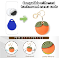 Miniatyrbillede 3 af 6: Læder nøgleringholder etui kompatibel med Apple AirTag, sød beskyttende Air Tag cover med nøglering, anti-scratch finder GPS tracker etui til Persimmon