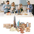Miniatyrbillede 1 af 6: 17 stk. Miniature Ancient Buildings Legetøj Rundt Om I Verden By Miniature Bygninger Egyptisk Pyramide Model Kit Ancient Egypt Legetøj