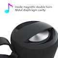 Miniatyrbild 3 av 8: Bluetooth-högtalare multifunktionell IPX5 vattentät stark bas stereoljud handsfree-samtal bärbar trådlös högtalare för hemresa fest Black