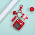 Miniatyrbilde 1 av 5: Mini Retro Spillkonsoll for Barn 26 i 1 Mini Klassisk Håndholdt Spillspiller med Nøkkelring Bærbar Puslespill Spill Leker Bursdagsgave Red